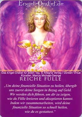 Wochenhoroskop - Reiche Fülle - Engel-Orakel für jeden Tag