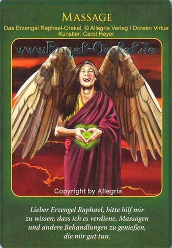 Engelkarte - Massage - Erzengel Raphael-Orakel