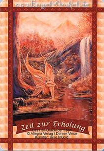 Engelkarte Bedeutung - Zeit zur Erholung - das Heil-Orakel der Feen