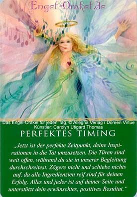 Wochenhoroskop - Perfektes Timing - Engel-Orakel für jeden Tag