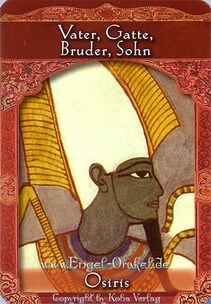 Engelkarte Bedeutung - Osiris - Orakel der Aufgestiegenen Meister