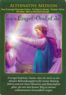 Engelkarte - Alternative Medizin - Erzengel Raphael-Orakel
