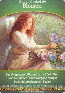 Engelkarte Bedeutung - Blumen - Lebensorakel der Engel