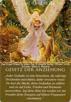 Wochenhoroskop - Gesetz der Anziehung - Engel-Orakel für jeden Tag