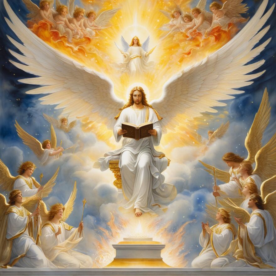 Die ersten drei Engelchöre: Seraphim, Cherubim, Throne
