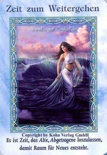 Engelkarte Bedeutung - Zeit zum Weitergehen - Zauber der Meerjungfrauen und Delfine von Doreen Virtue