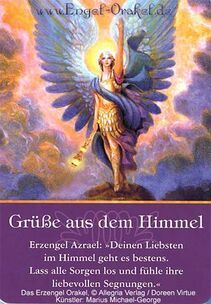 Engelkarte - Grüße aus dem Himmel - Erzengel-Orakel