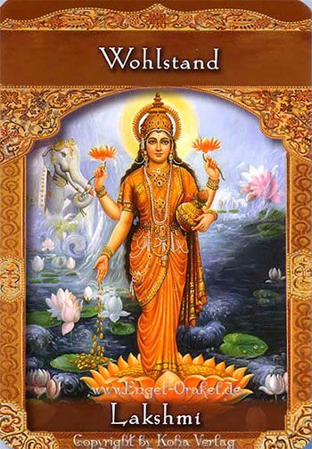 Engelkarte Lakshmi - Orakel der Aufgestiegenen Meister