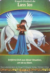 Engelkarte Bedeutung - Lass los - Lebensorakel der Engel