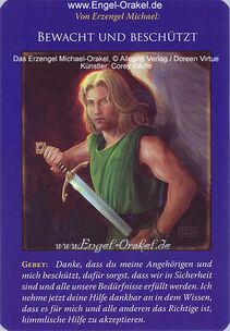 Engelkarte Bedeutung - Erzengel Michael Orakel - Bewacht und Beschützt