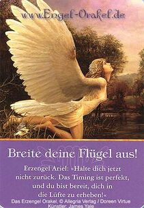 Engelkarte - Breite deine Flügel aus! - Erzengel-Orakel