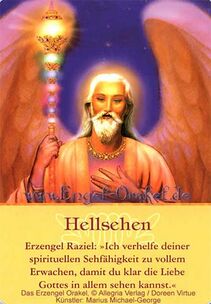 Engelkarte - Hellsehen - Erzengel-Orakel