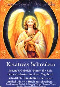Engelkarte - Kreatives Schreiben - Erzengel-Orakel