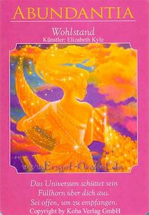 Engelkarte Bedeutung - Abundantia - Wohlstand - Orakel der Göttinnen von Doreen Virtue