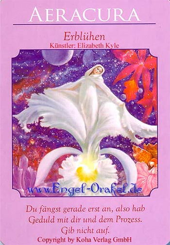 Engelkarte - Aeracura - Erblühen - Orakel der Göttinnen von Doreen Virtue