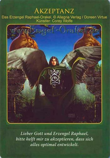 Engelkarte - Akzeptanz - Erzengel Raphael-Orakel