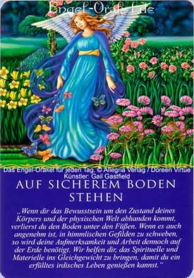 Wochenhoroskop - Auf sicherem Boden stehen - Engel-Orakel für jeden Tag