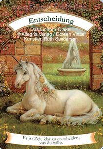 Engelkarte Bedeutung - Entscheidung - Das Einhorn-Orakel
