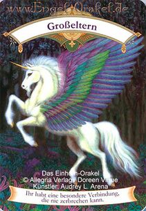 Engelkarte Bedeutung - Großeltern - Das Einhorn-Orakel
