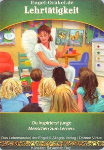 Engelkarte Bedeutung - Lehrtätigkeit - Lebensorakel der Engel