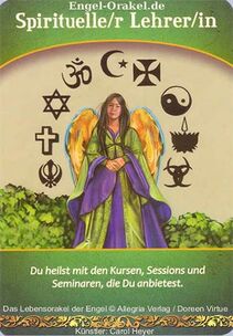 Engelkarte Bedeutung - Spirituelle/r Lehrer/in - Lebensorakel der Engel