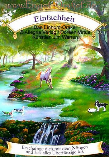 Engelkarte Einfachheit - Das Einhorn-Orakel