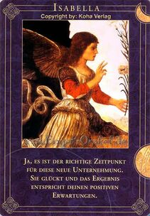 Engelkarte Isabella - Engel begleiten Deinen Weg