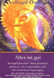 Engelkarte - Alles ist gut - Erzengel-Orakel