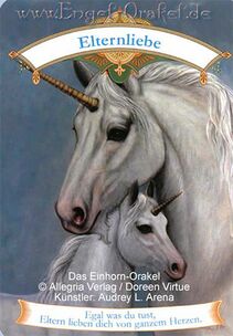Engelkarte Bedeutung - Elternliebe - Das Einhorn-Orakel