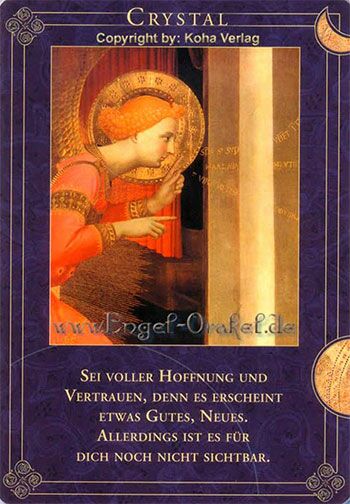 Engelkarte Crystal - Engel begleiten Deinen Weg