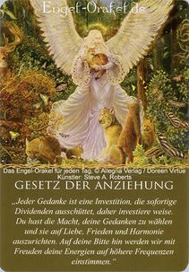 Engelkarte Gesetz der Anziehung - Engel-Orakel für jeden Tag