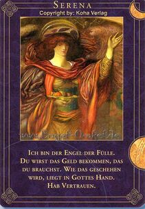 Engelkarte Serena - Engel begleiten Deinen Weg