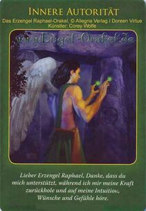 Engelkarte - Innere Autorität - Erzengel Raphael-Orakel