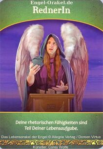 Engelkarte Bedeutung - RednerIn - Lebensorakel der Engel
