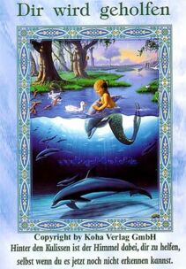 Engelkarte Bedeutung - Dir wird geholfen - Zauber der Meerjungfrauen und Delfine von Doreen Virtue