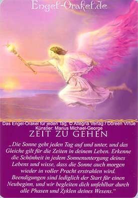 Wochenhoroskop - Zeit zu Gehen - Engel-Orakel für jeden Tag
