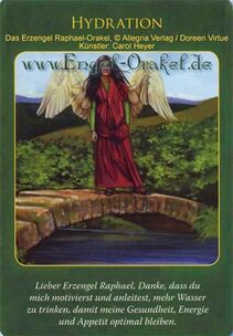 Engelkarte - Hydration - Erzengel Raphael-Orakel
