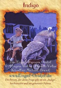 Engelkarte Indigo - Engel-Therapie-Orakel