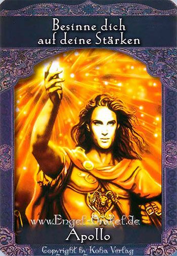 Engelkarte Apollo - Orakel der Aufgestiegenen Meister