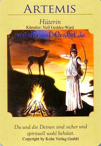 Engelkarte - Artemis - Hüterin - Orakel der Göttinnen von Doreen Virtue