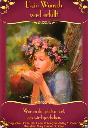 Engelkarte - Dein Wunsch wird erfüllt - magisches Orakel der Feen