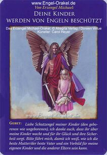 Engelkarte Bedeutung - Erzengel Michael Orakel - Deine Kinder werden von Engeln beschützt