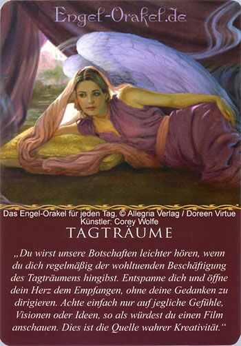 Engelkarte Tagträume - Engel-Orakel für jeden Tag