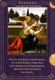 Engelkarte Serafina - Engel begleiten Deinen Weg