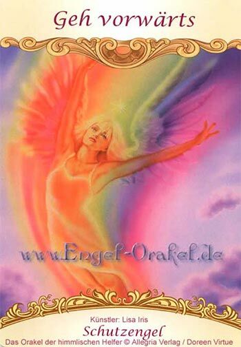 Engelkarte - Geh vorwärts - das Orakel der himmlischen Helfer