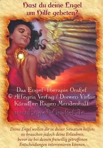 Engelkarte Hast du deine Engel um Hilfe gebeten? - Engel-Therapie-Orakel