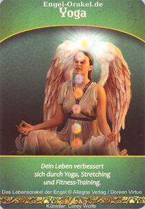 Engelkarte Bedeutung - Yoga - Lebensorakel der Engel