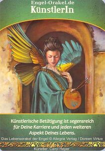 Engelkarte Bedeutung - KünstlerIn - Lebensorakel der Engel
