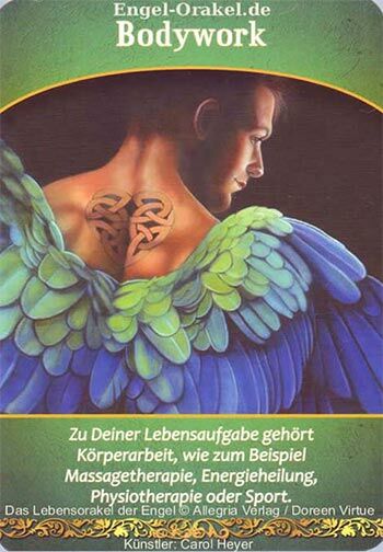 Engelkarte - Bodywork - Lebensorakel der Engel