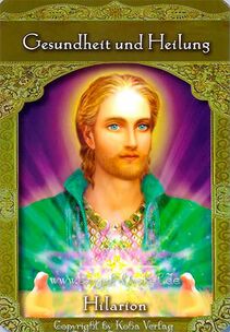 Engelkarte Bedeutung - Hilarion - Orakel der Aufgestiegenen Meister